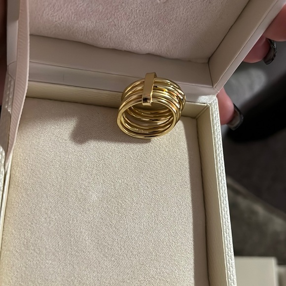 Cortland yellow gold stack ring - Picture 1 of 2